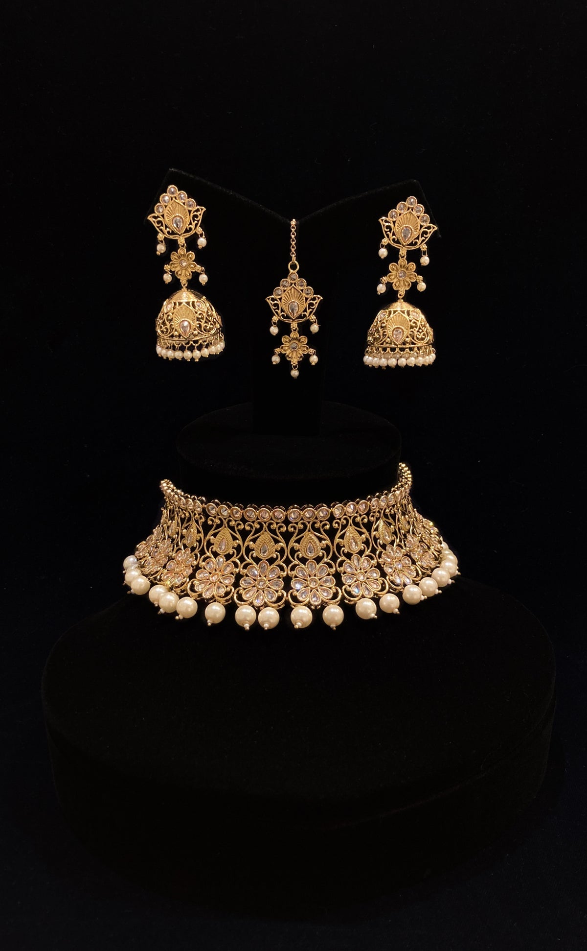 Sheesha Kundan & Pearl Choker Set JN-2173