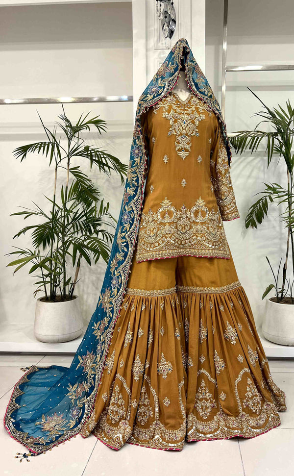 Bridal Wear Goldenzari By Shujat  GZB-159