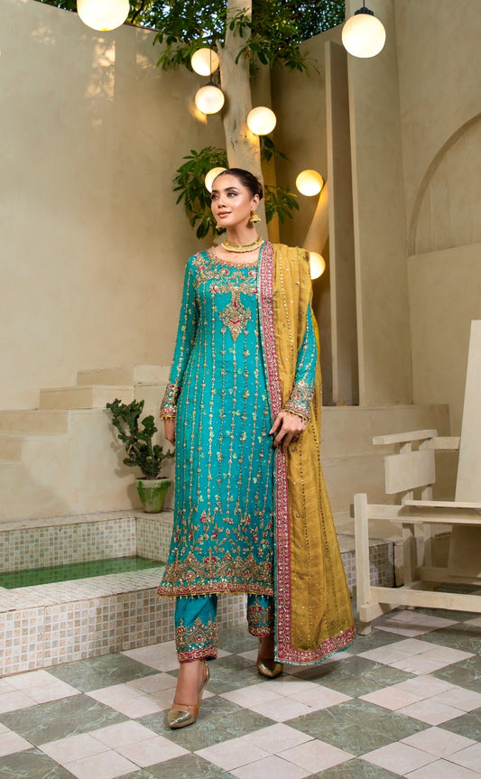 Chiffon Long Shirt  Ahl-E-Dil By Shujat GZW-2327