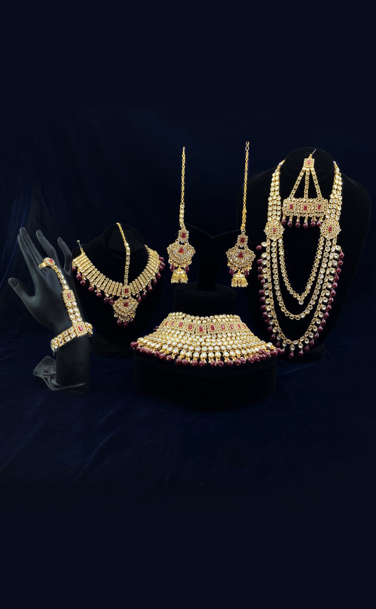 Kundan & Red stone Bridal Set JN-2130