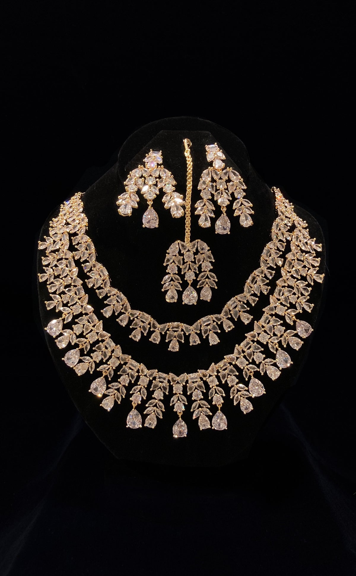 Diamond Stone Necklace Set JN-2175