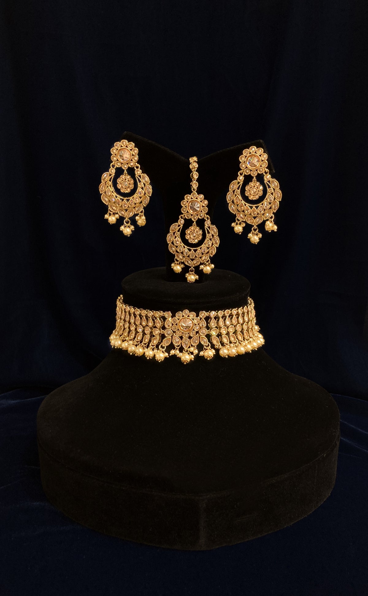 Sheesha Kundan Golden Choker Set JN-2228