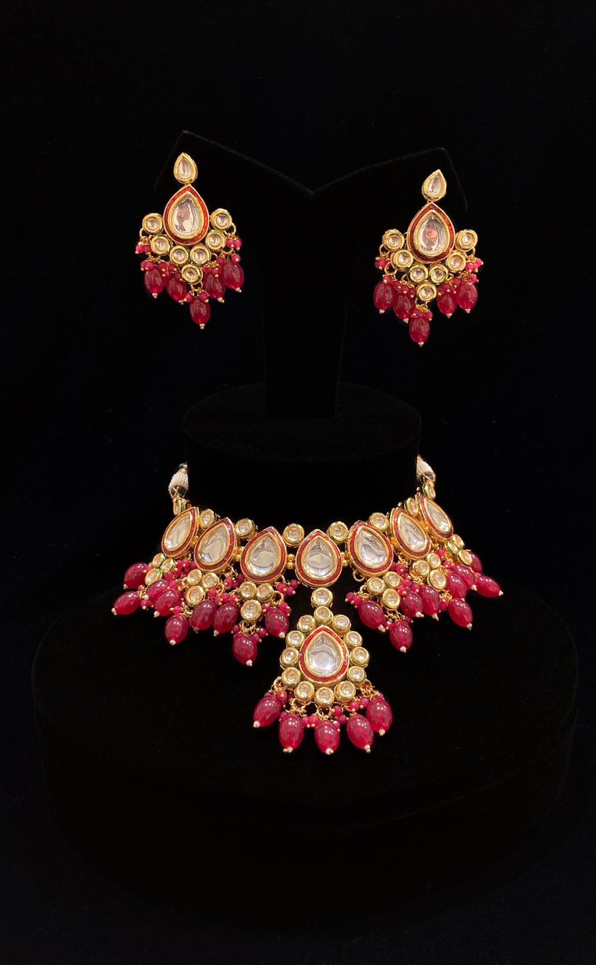 Kundan Necklace Set Mina Kari JN-2171