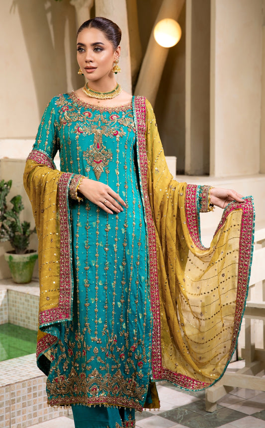 Chiffon Long Shirt  Ahl-E-Dil By Shujat GZW-2327