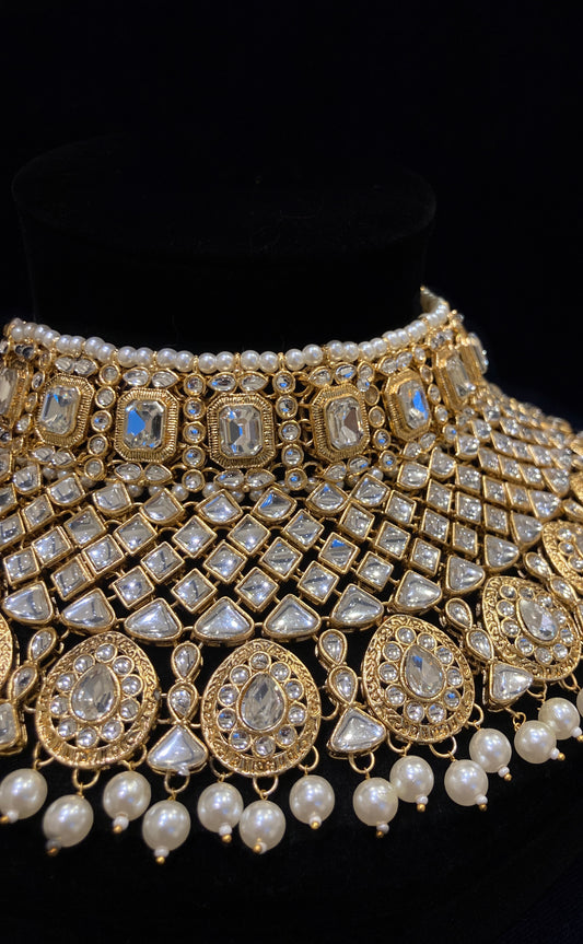 Kundan Pearl Heavy Set JN-2114