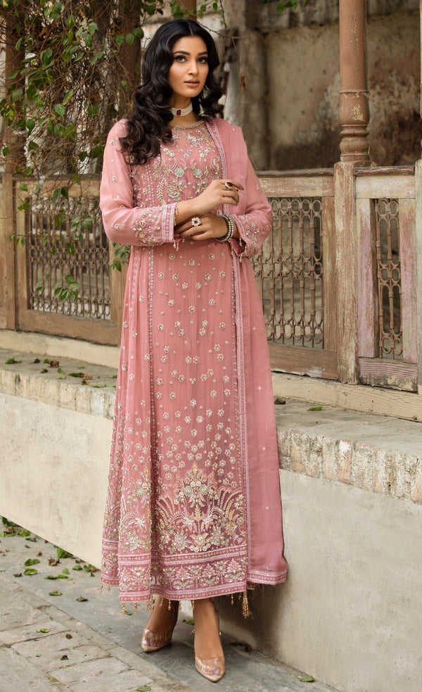 Tea Pink Frock-Inara By Shujat GZW-2035