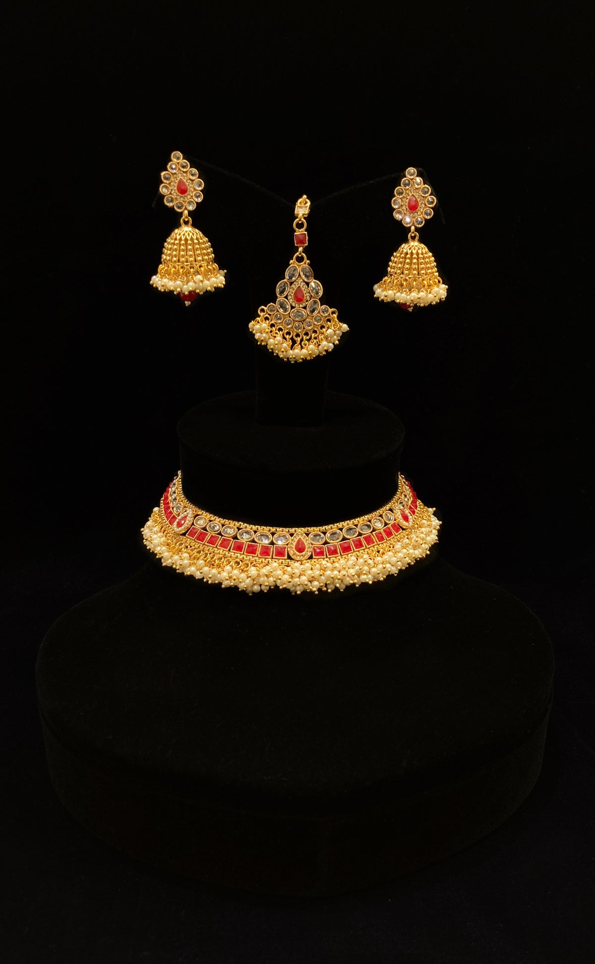 Kundan Red Necklace JN-2111