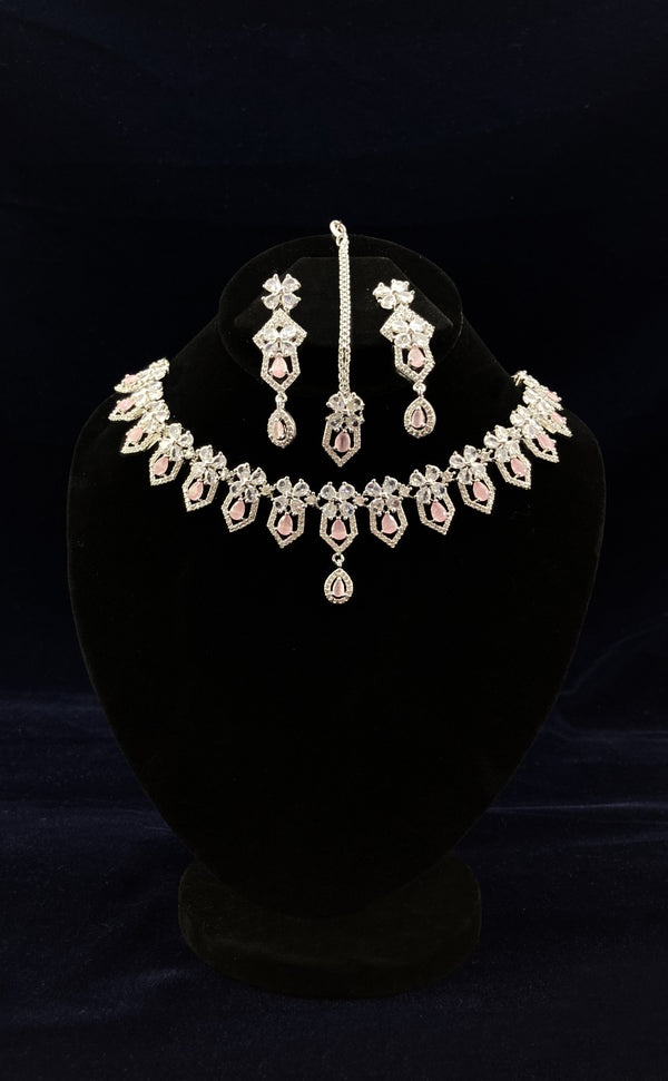 Pink Stone Necklace JN-2196