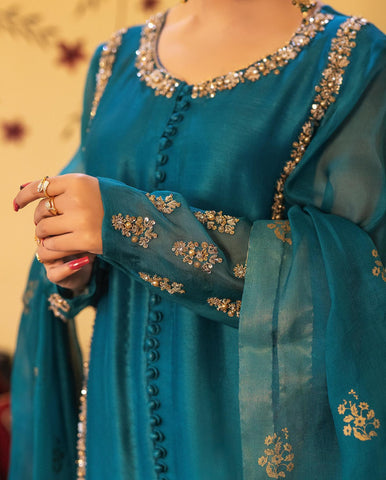 Wedding Wear Goldenzari By Shujat GZ-565