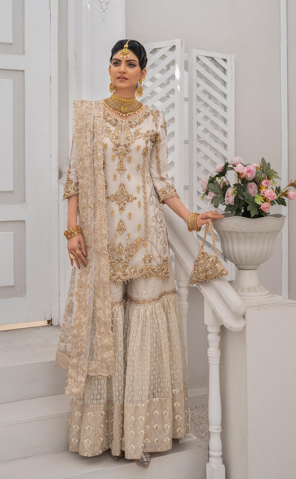 Wedding Wear Goldenzari By Shujat GZW-443