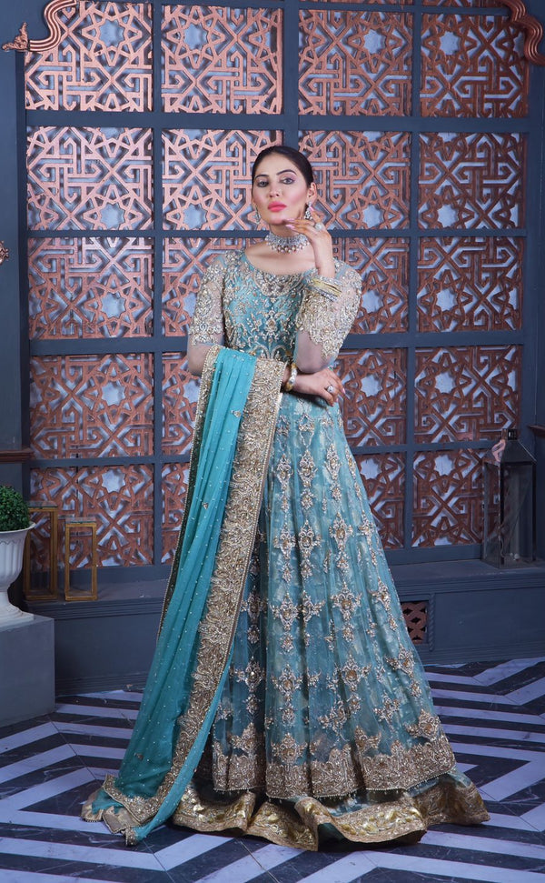 Wedding Wear Goldenzari By Shujat GZW-437